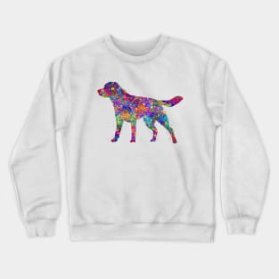Labrador dog watercolor Crewneck Sweatshirt